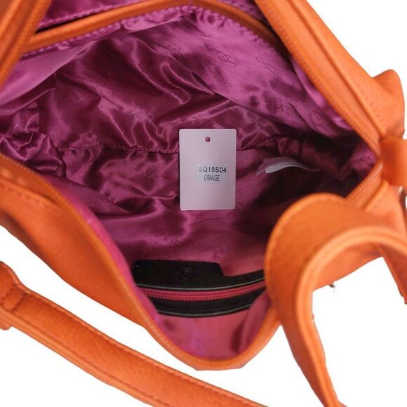 Orange Large Two-In-One  Handbag - Picture 4 of 5